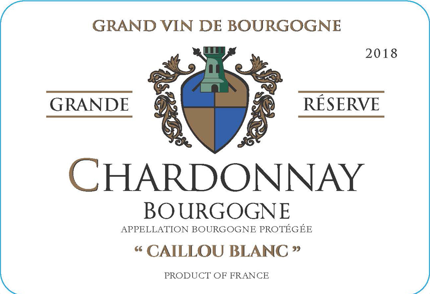 Caillou Blanc - Chardonnay label