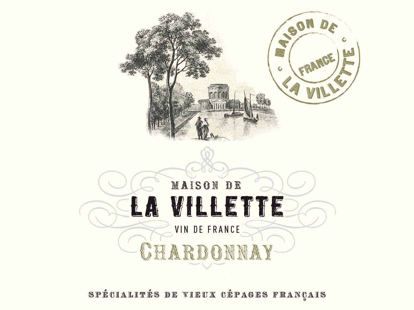 La Villette - Chardonnay label