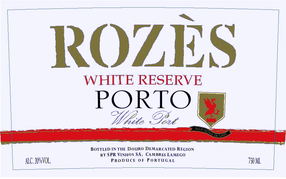 Rozes - White Reserve Porto label