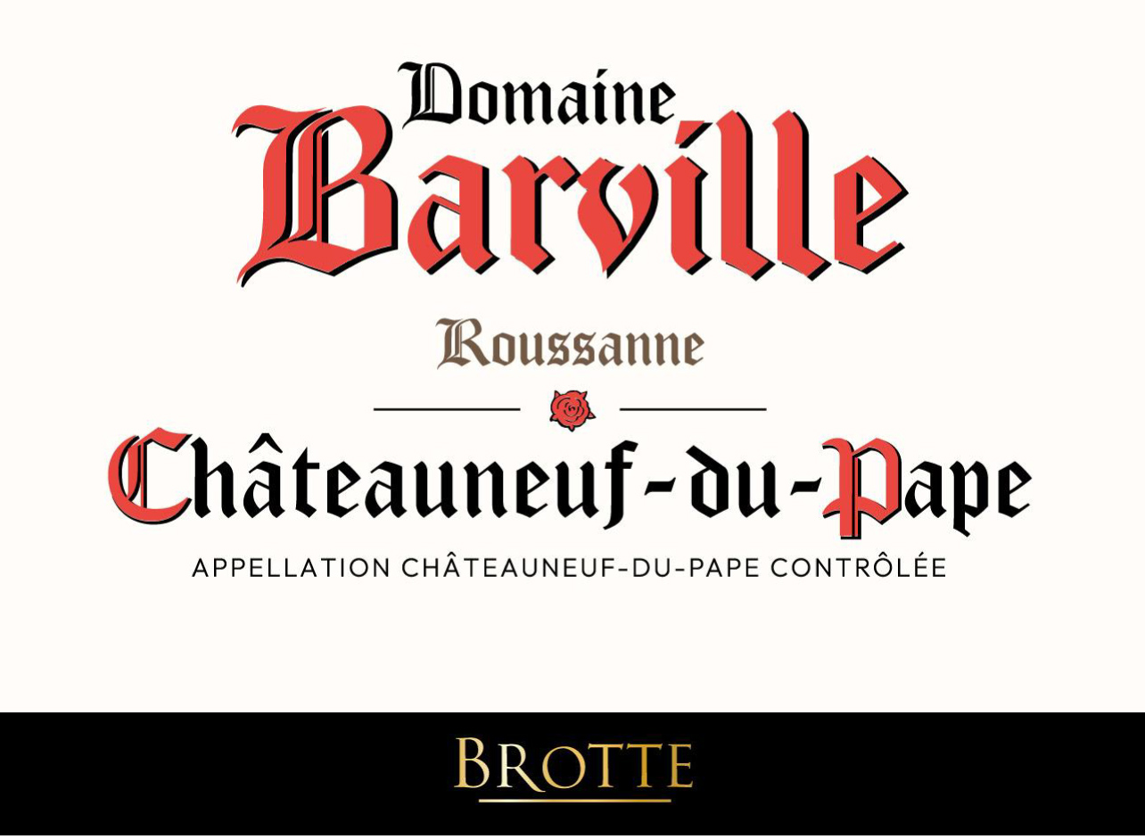 Brotte - Domaine Barville Roussanne label