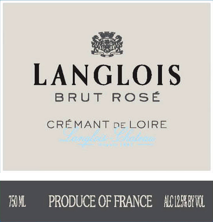 Langlois-Cremant de Loire Brut Rose label