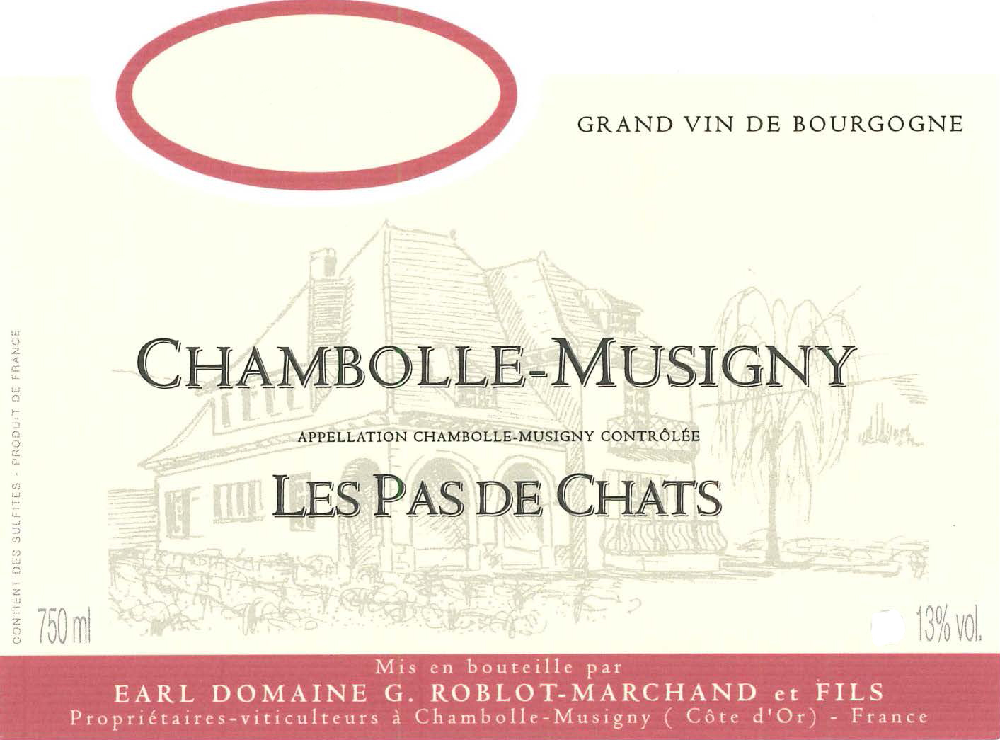 Domaine Roblot-Marchand - Les Pas de Chats label