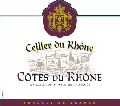 Cellier Du Rhone - Cotes du Rhone label