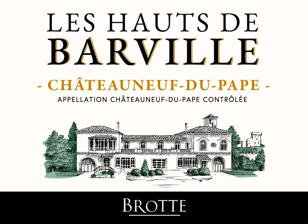 Brotte - Les Hauts de Barville Chateauneuf-du-Pape label