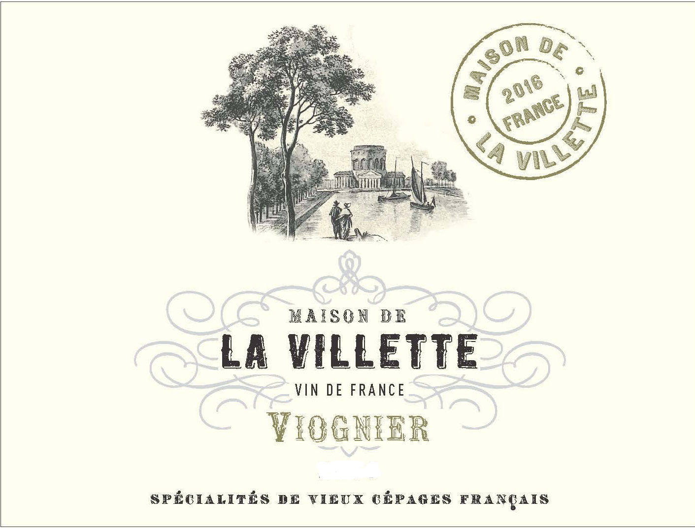 Maison de la Villette - Viognier label
