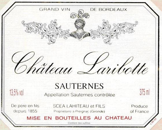 Chateau Laribotte label