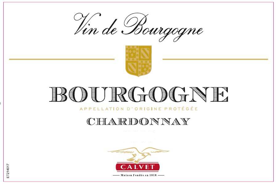Calvet - Bourgogne Chardonnay label