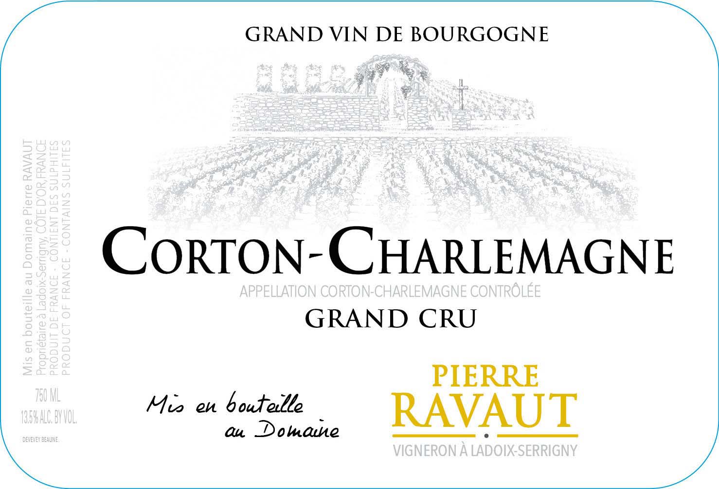 Domaine Pierre Ravaut - Corton Charlemagne label