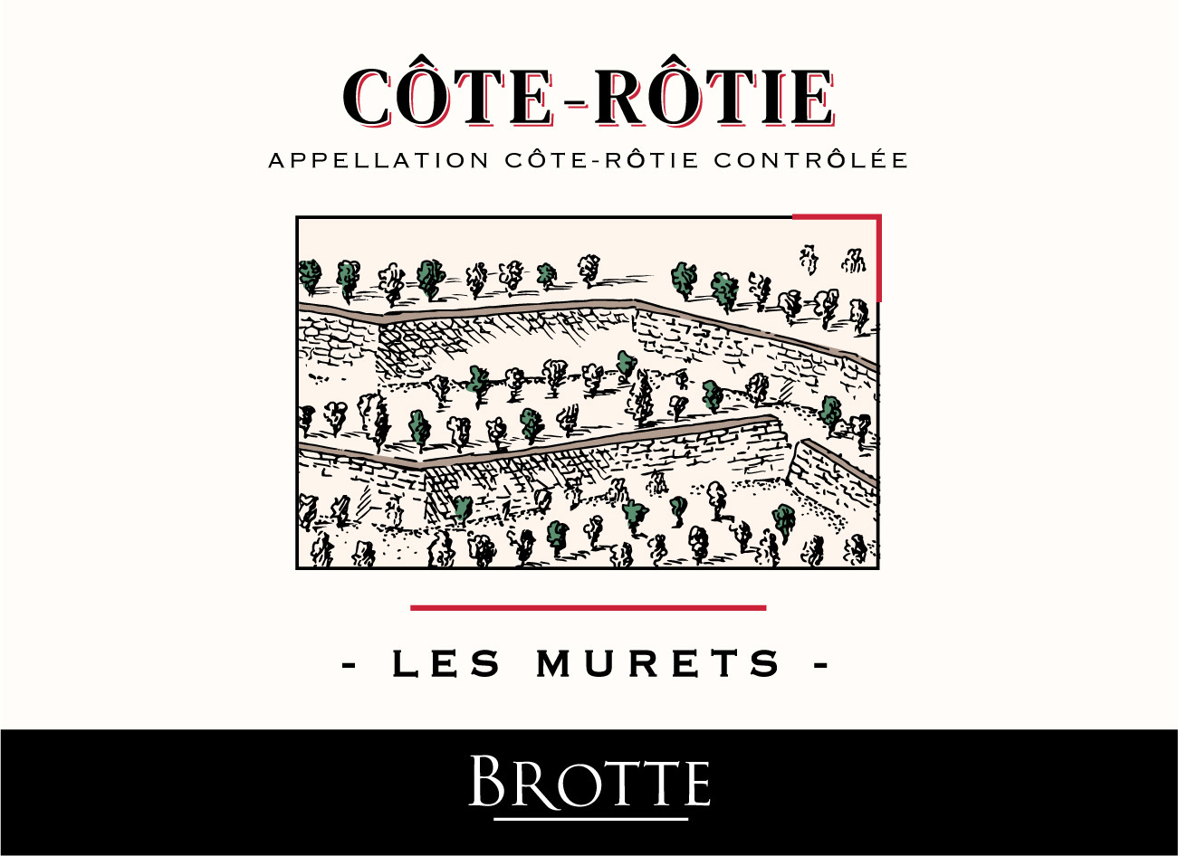 Brotte - Cote Rotie - Les Murets label