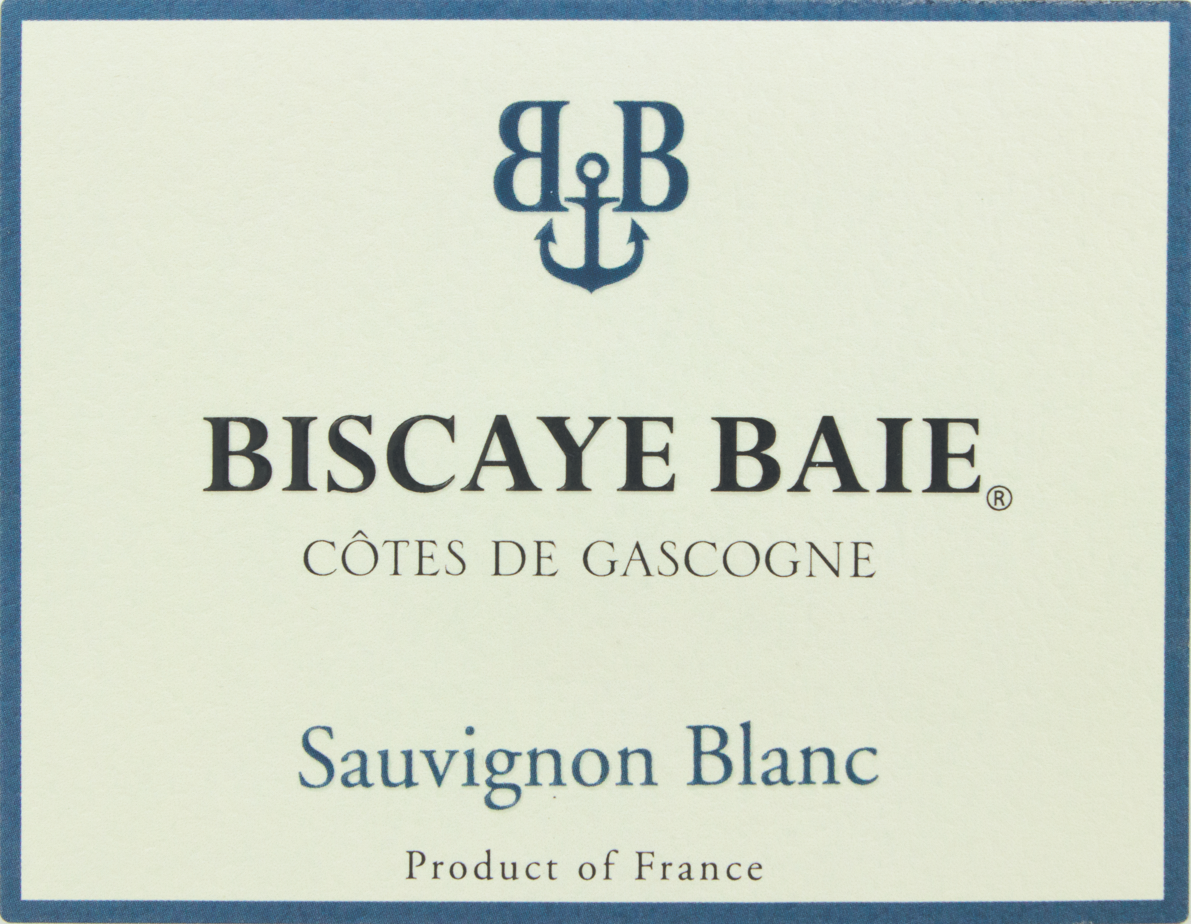 Biscaye Baie - Sauvignon Blanc label