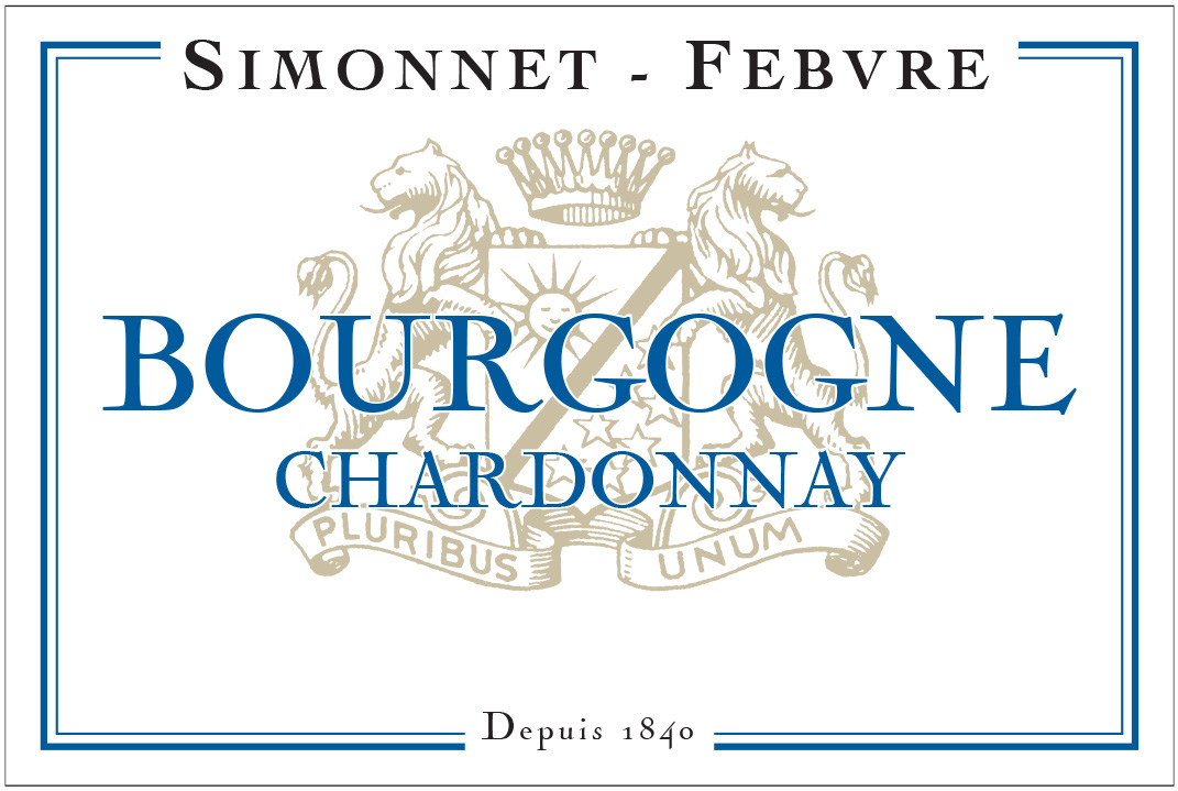 Simonnet Febvre - Bourgogne Blanc Chardonnay label