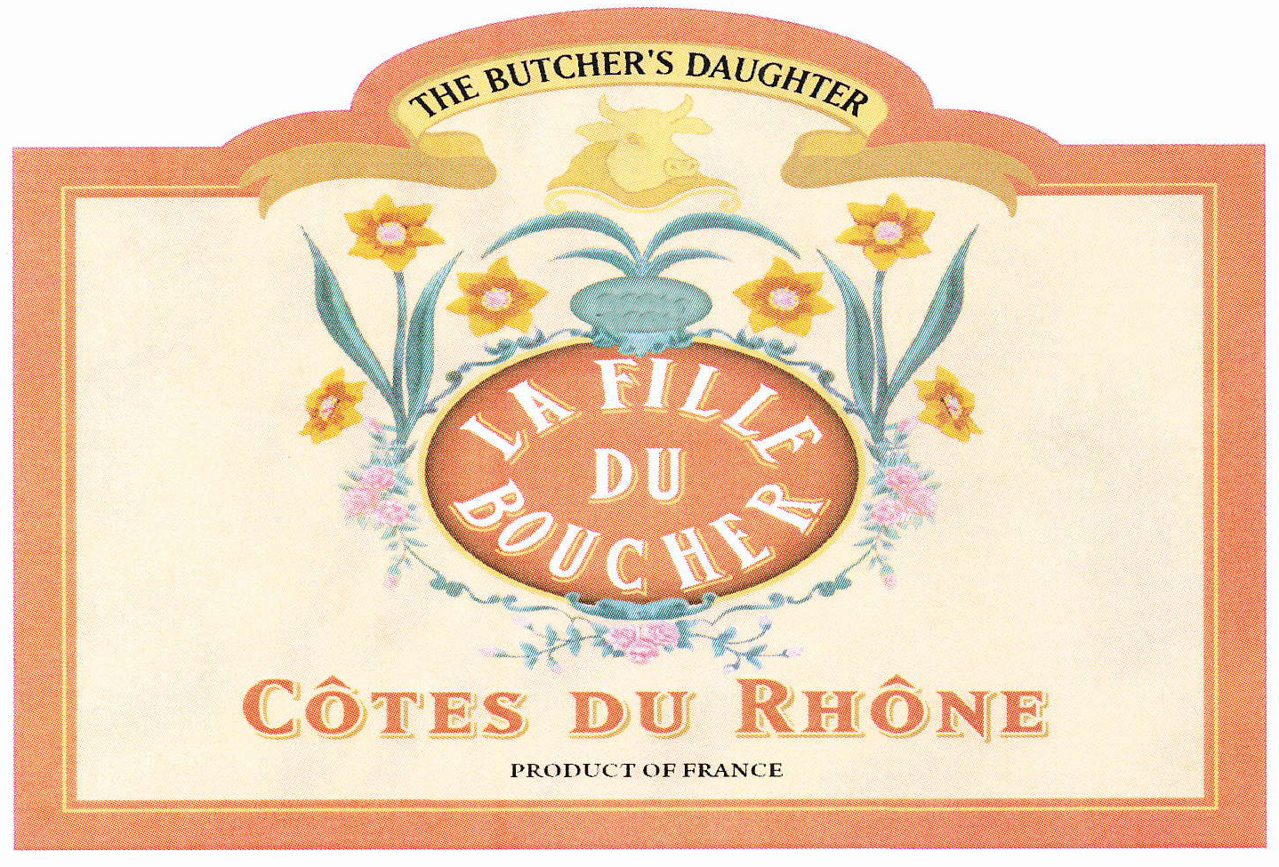 The Butcher's Daughter - Cotes du Rhone label