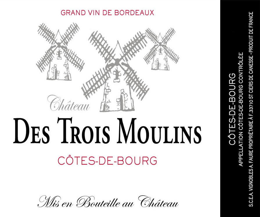 Chateau Des Trois Moulins label