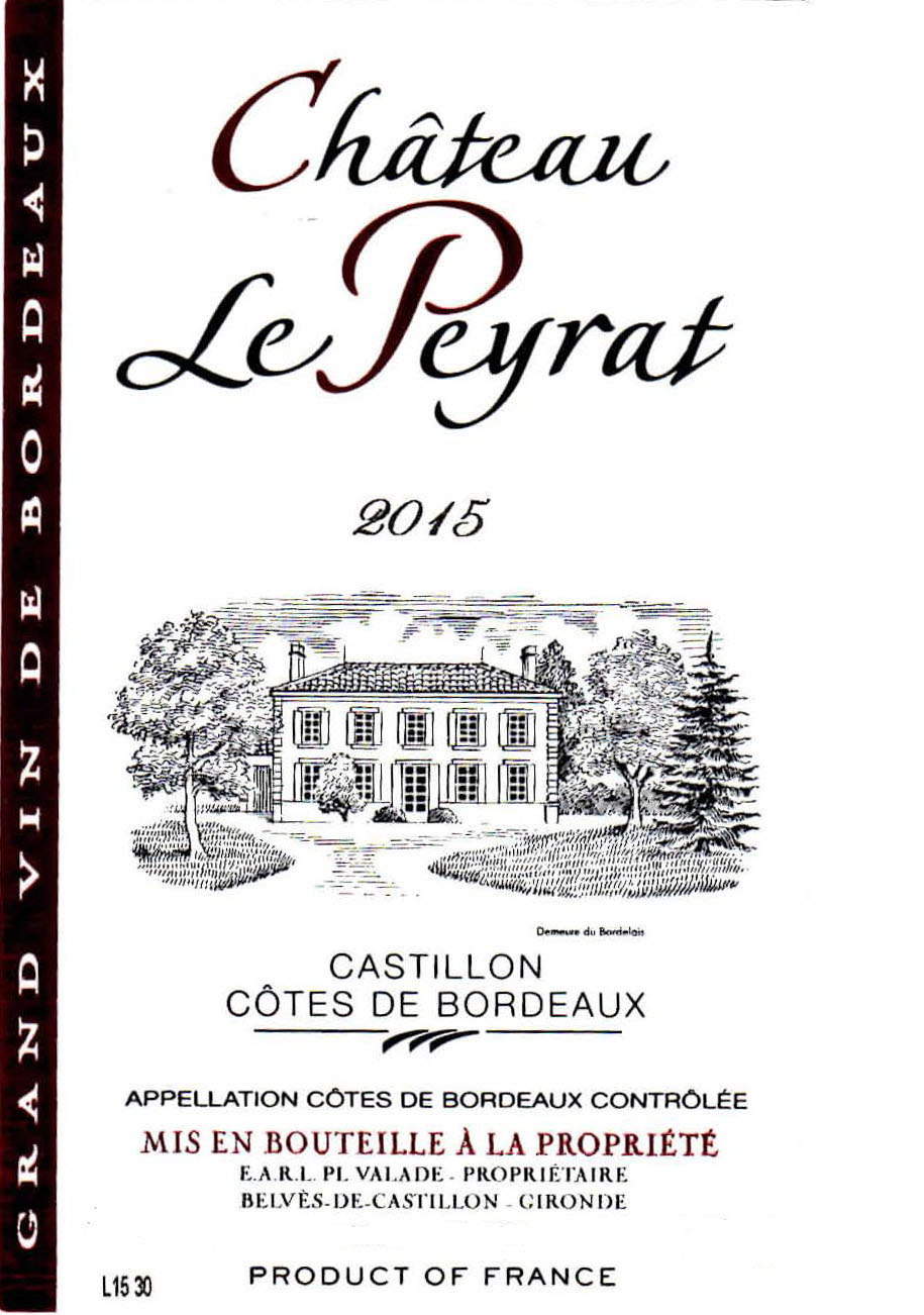 Chateau le Peyrat label