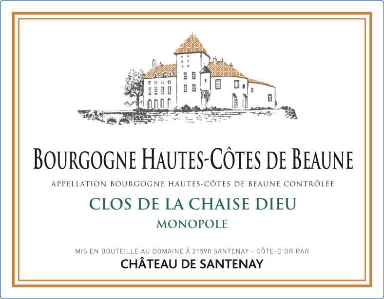 Chateau de Santenay - Clos de la Chaise Dieu Blanc- Monopole label