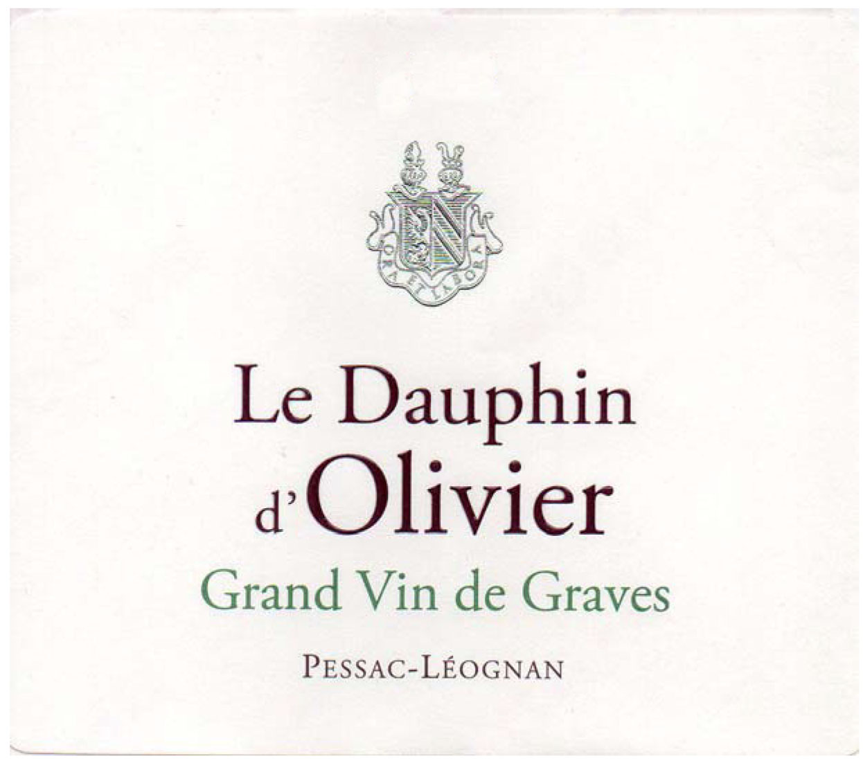 Le Dauphin D'Olivier Blanc label