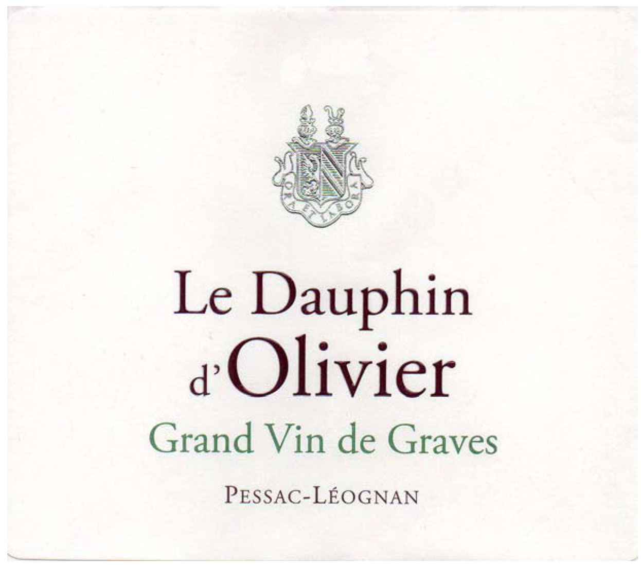 Le Dauphin D'Olivier Blanc label