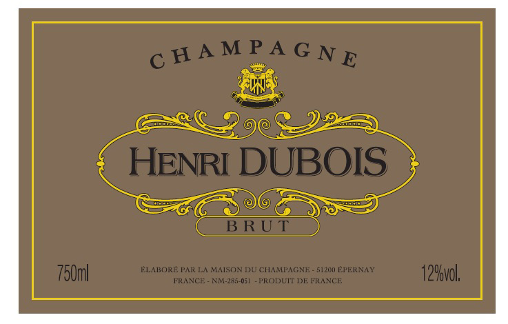 Henri Dubois - Champagne Brut (Gold Label) label