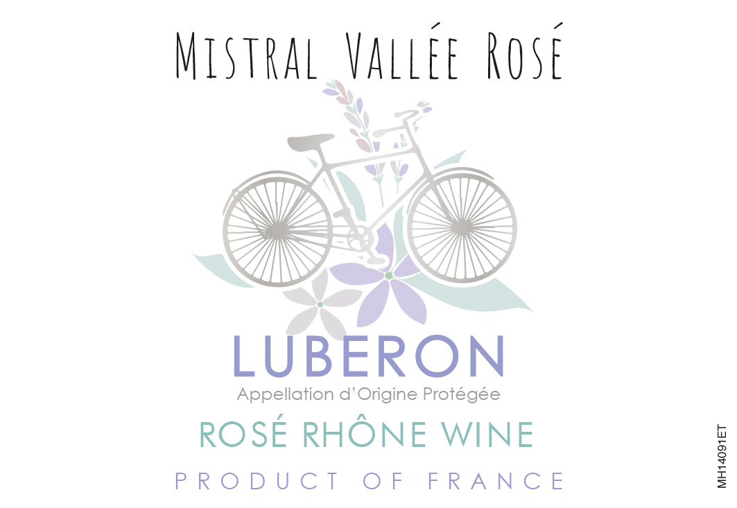 Mistral Vallee - Rose label