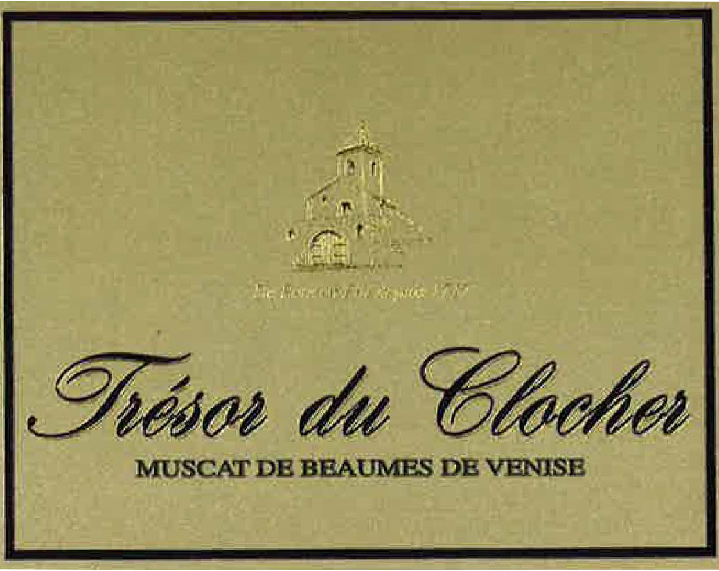 Arnoux & Fils - Vieux Clocher - Tresor du Clocher Muscat Beaumes-de-Venise label