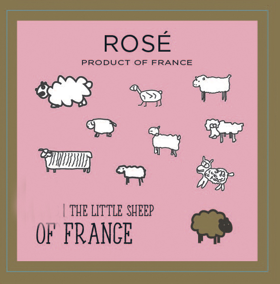 The Little Sheep of France - Rose label