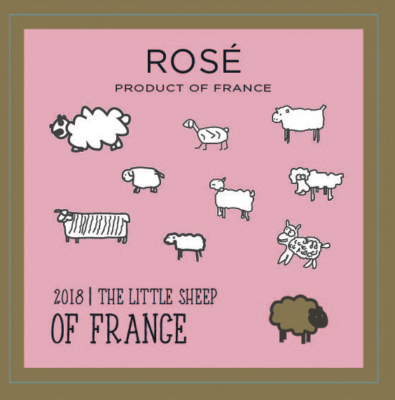 The Little Sheep of France - Rose label