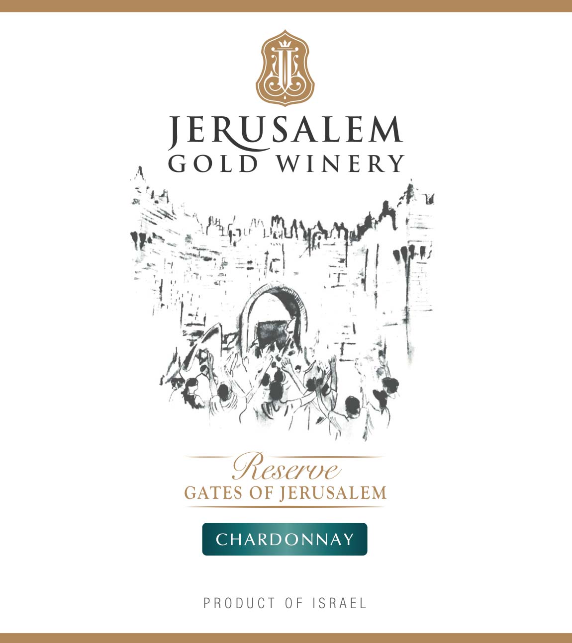 Gates of Jerusalem - Chardonnay label