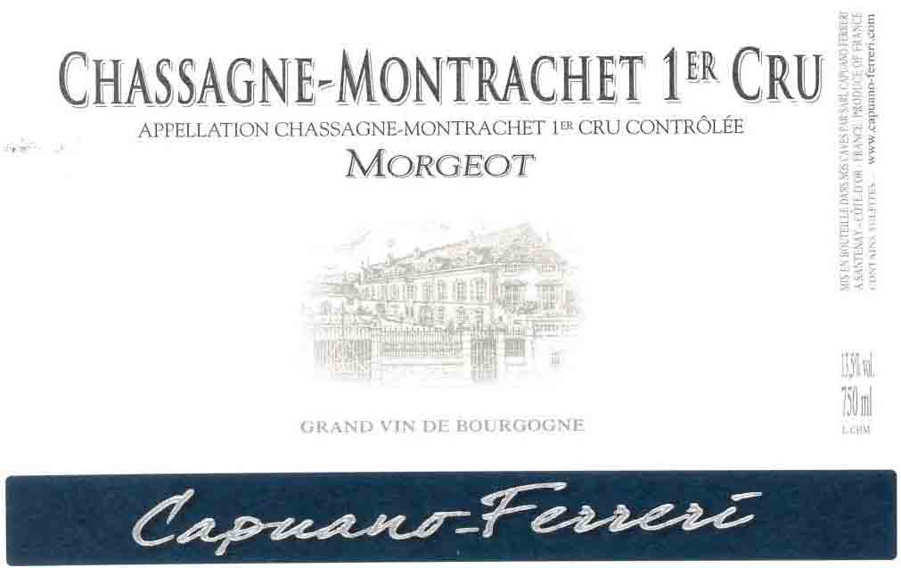 Dom. Capuano-Ferreri - Chassagne Montrachet 1er Cru Morgeot label