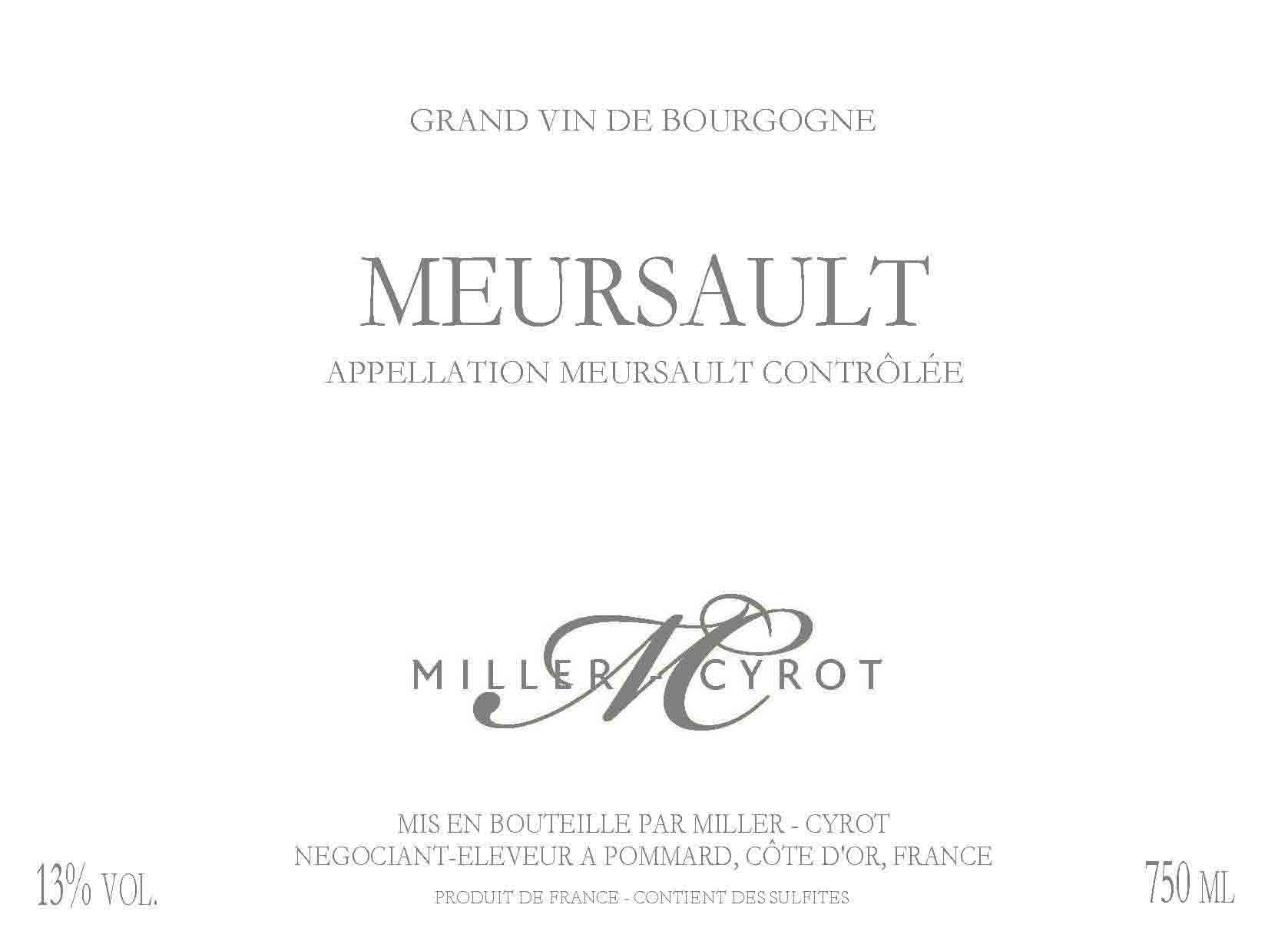 Miller-Cyrot - Meursault White label