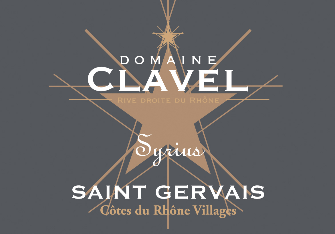 Domaine Clavel Syrius - Cotes du Rhone Village label