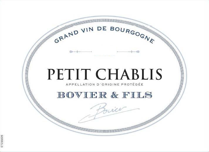 Bovier et Fils - Petit Chablis label