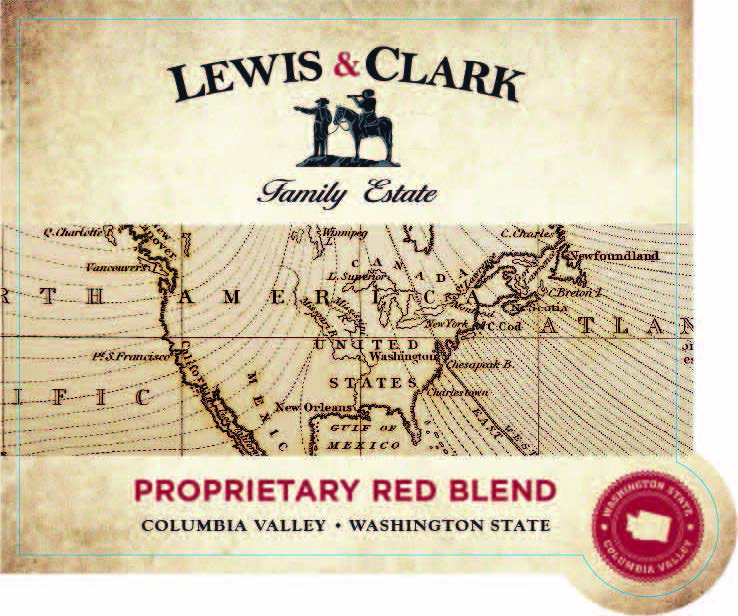 Lewis and Clark - Proprietary Red Blend label