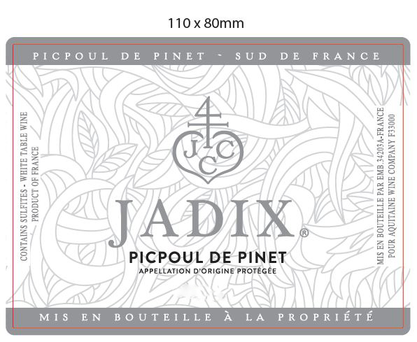 Jadix Picpoul De Pinet label