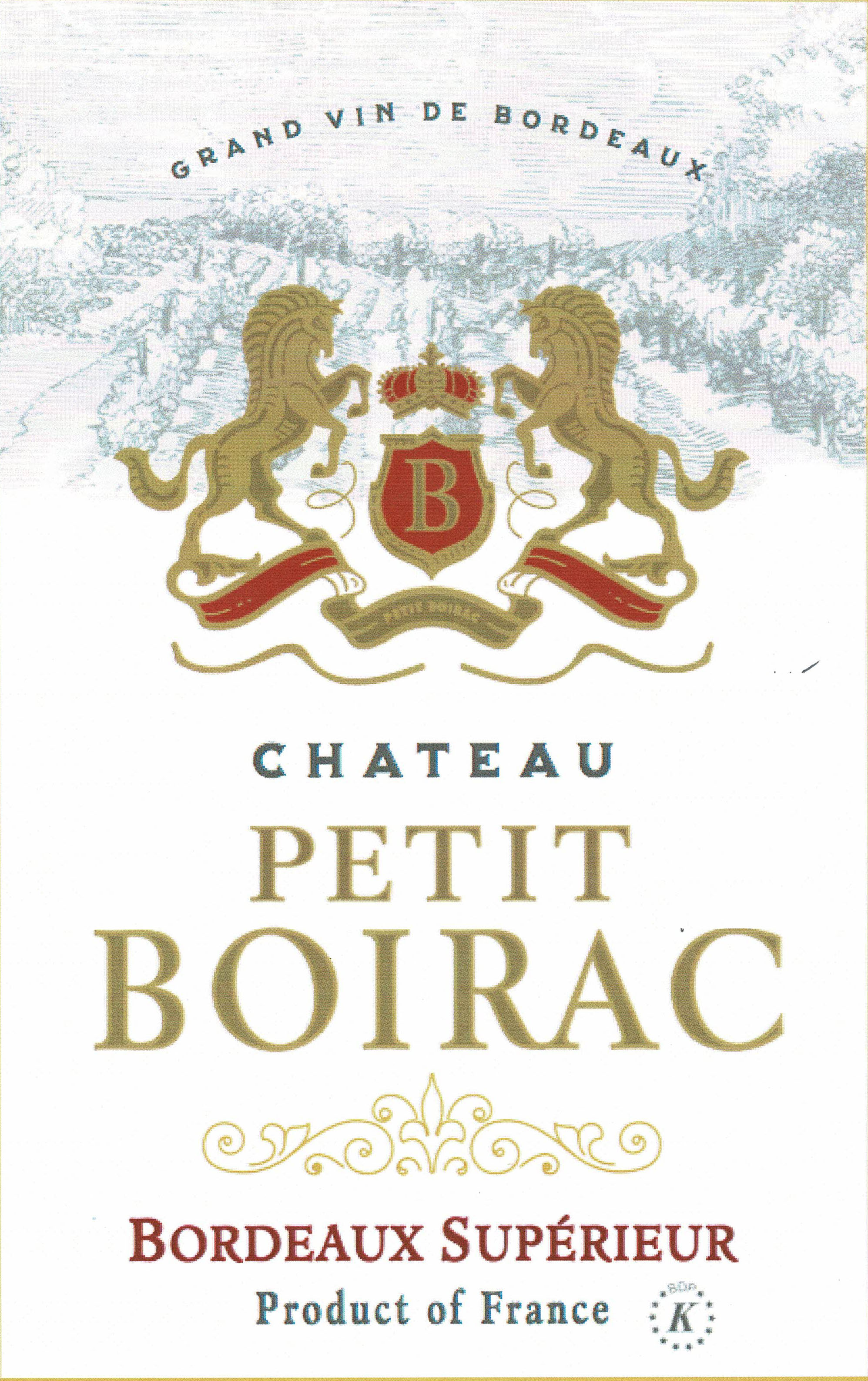 Chateau Petit Boirac label
