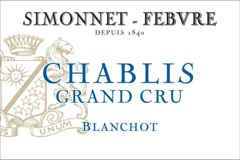 Simonnet-Febvre - Chablis Grand Cru - Blanchot label