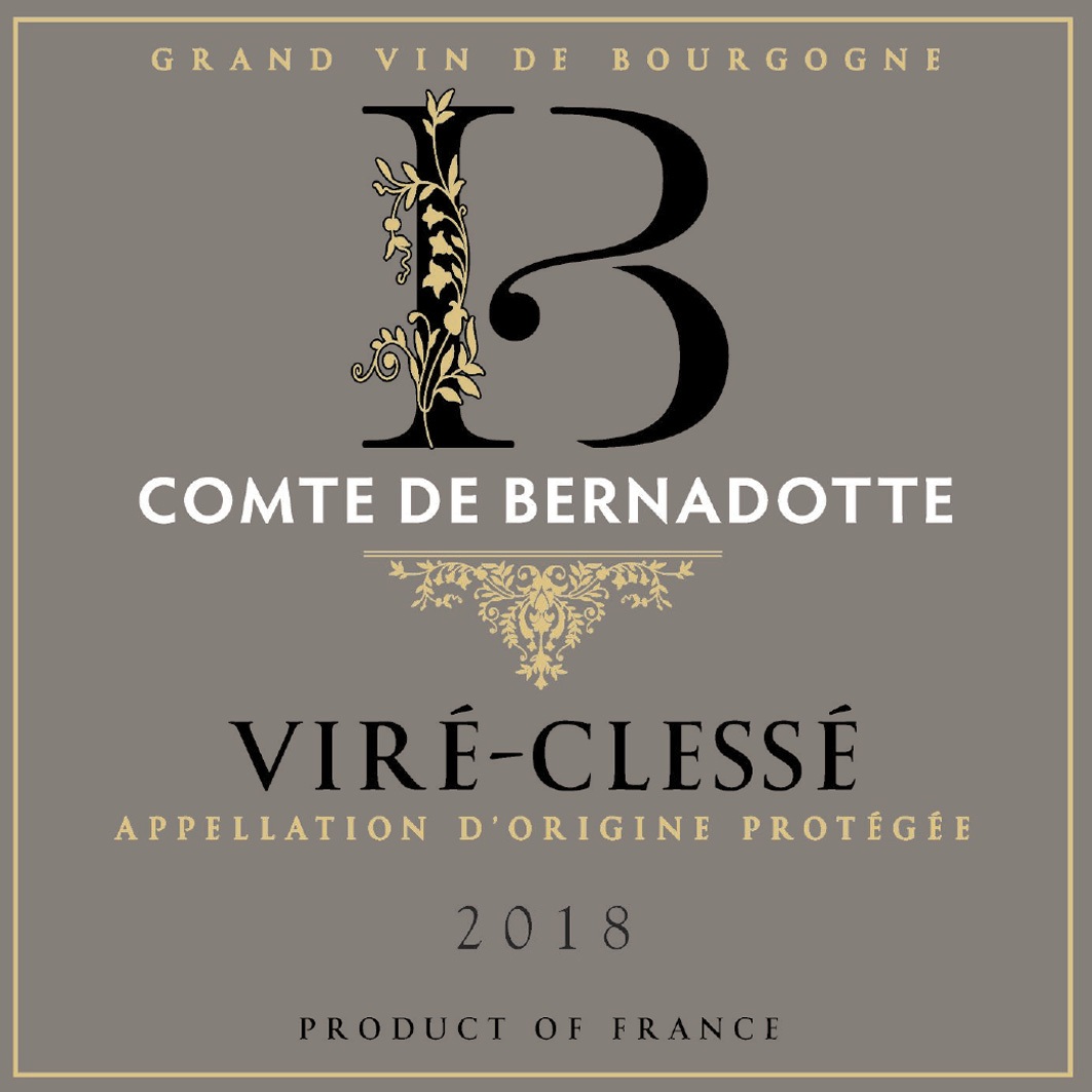 Comte de Bernadotte Vire Clesse label