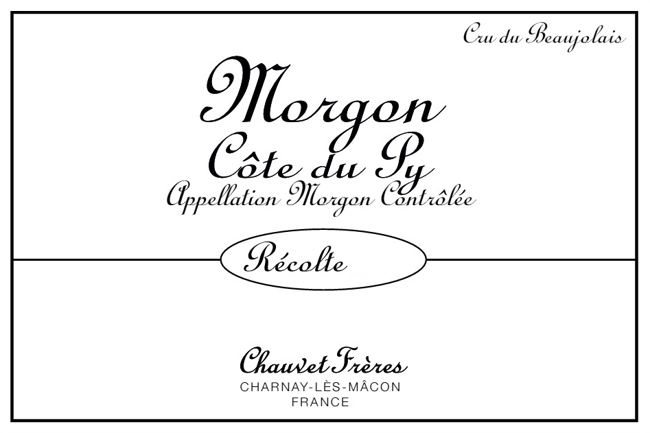 Chauvet Freres - Morgon Cote Du Py label