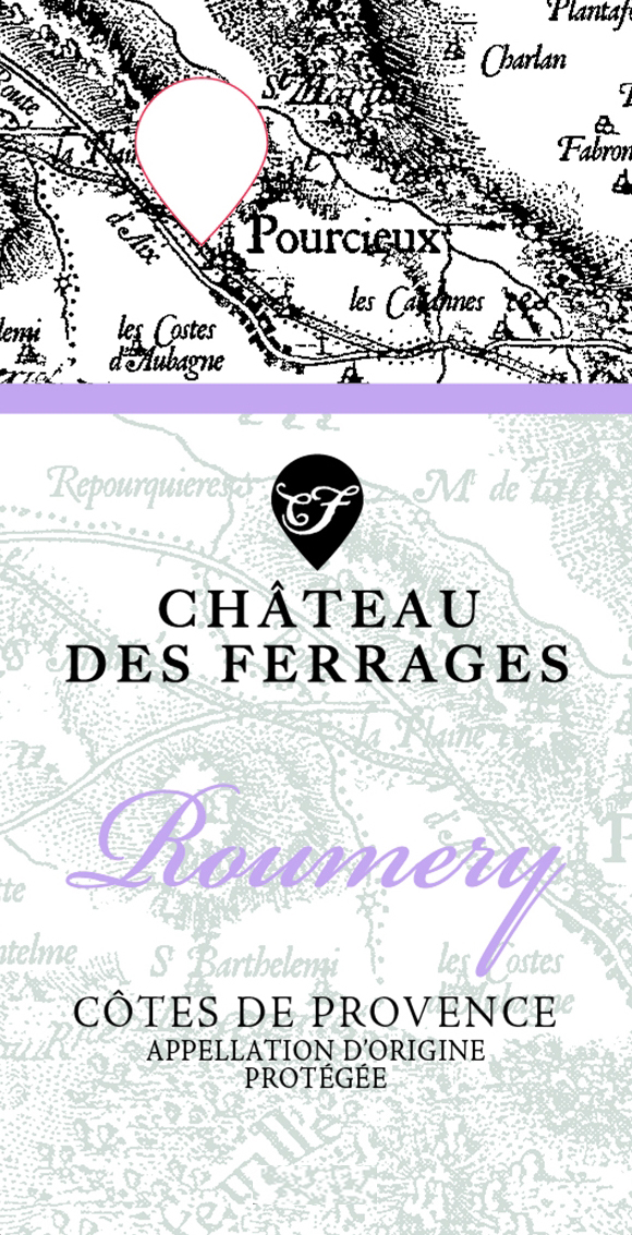 Chateau Des Ferrages - Roumery Rose label