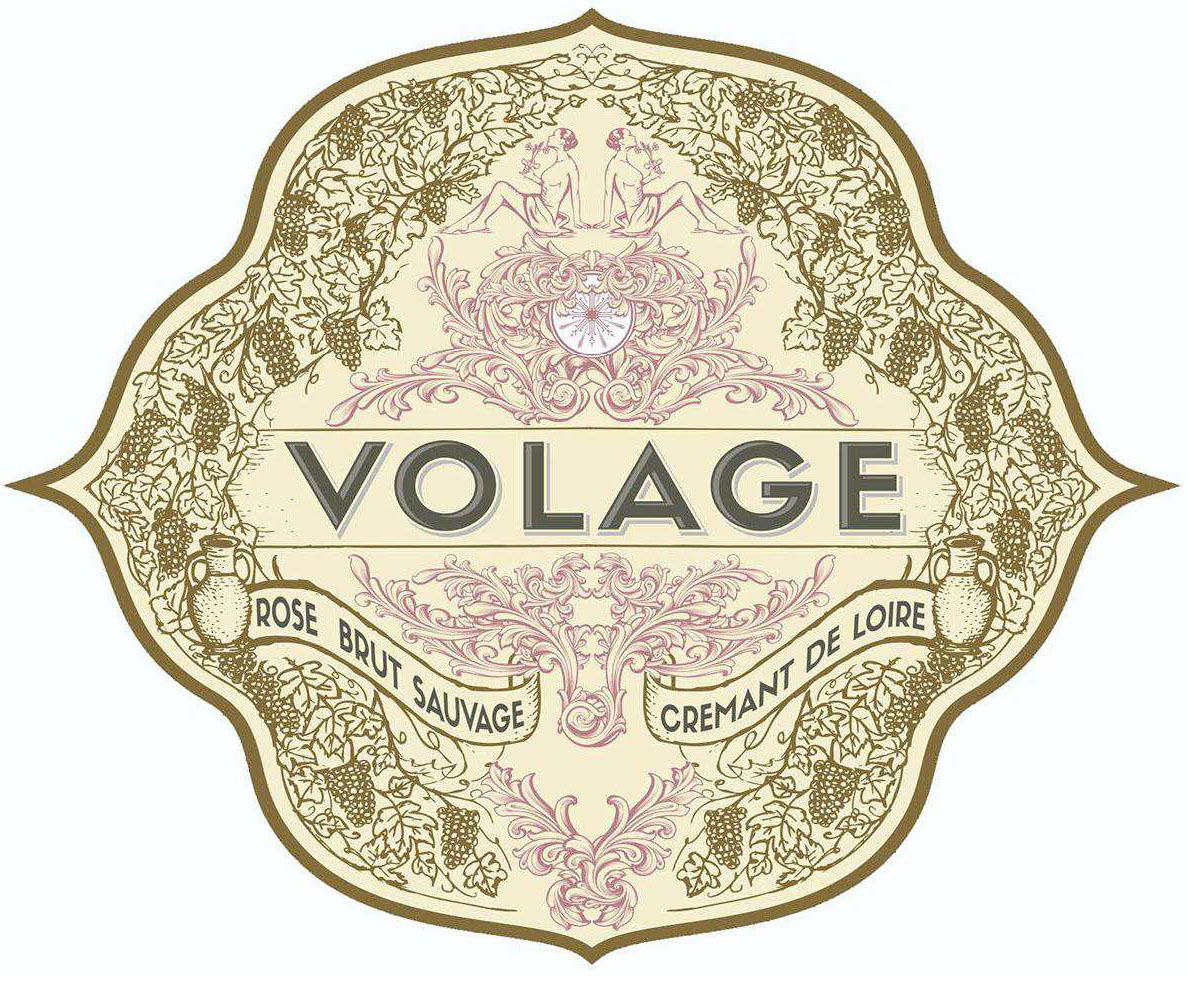 Volage - Rose Brut Sauvage Cremant De Loire label