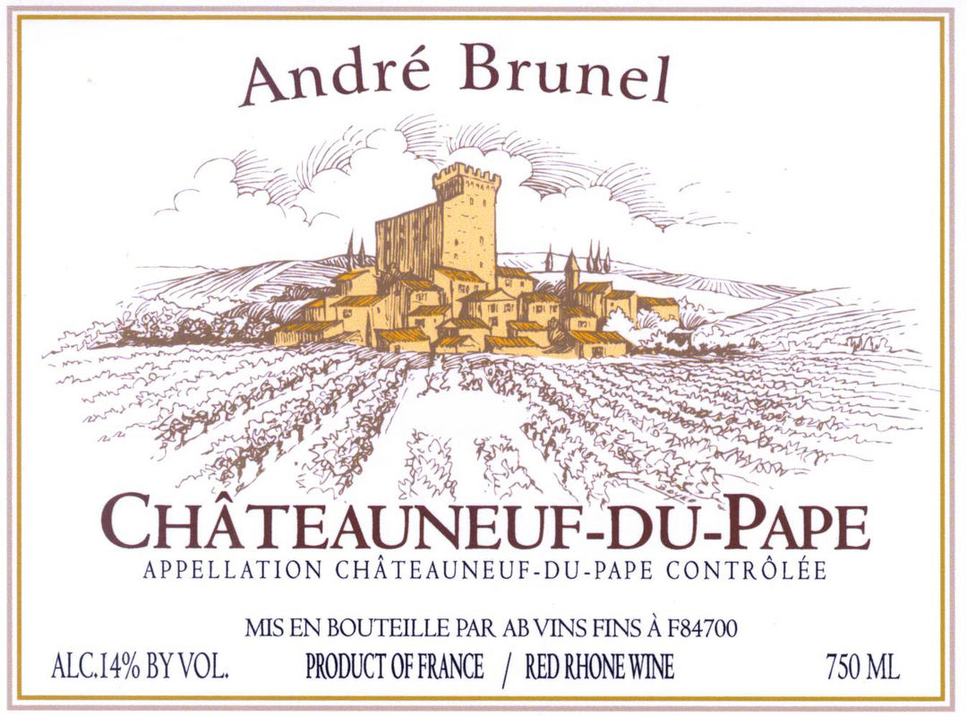 Andre Brunel - Chateauneuf du Pape label