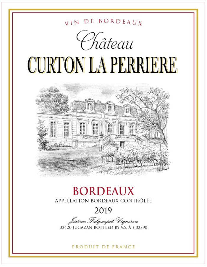 Chateau Curton la Perriere label