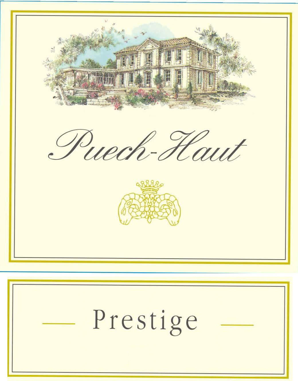 Chateau Puech-Haut - Prestige Rouge label