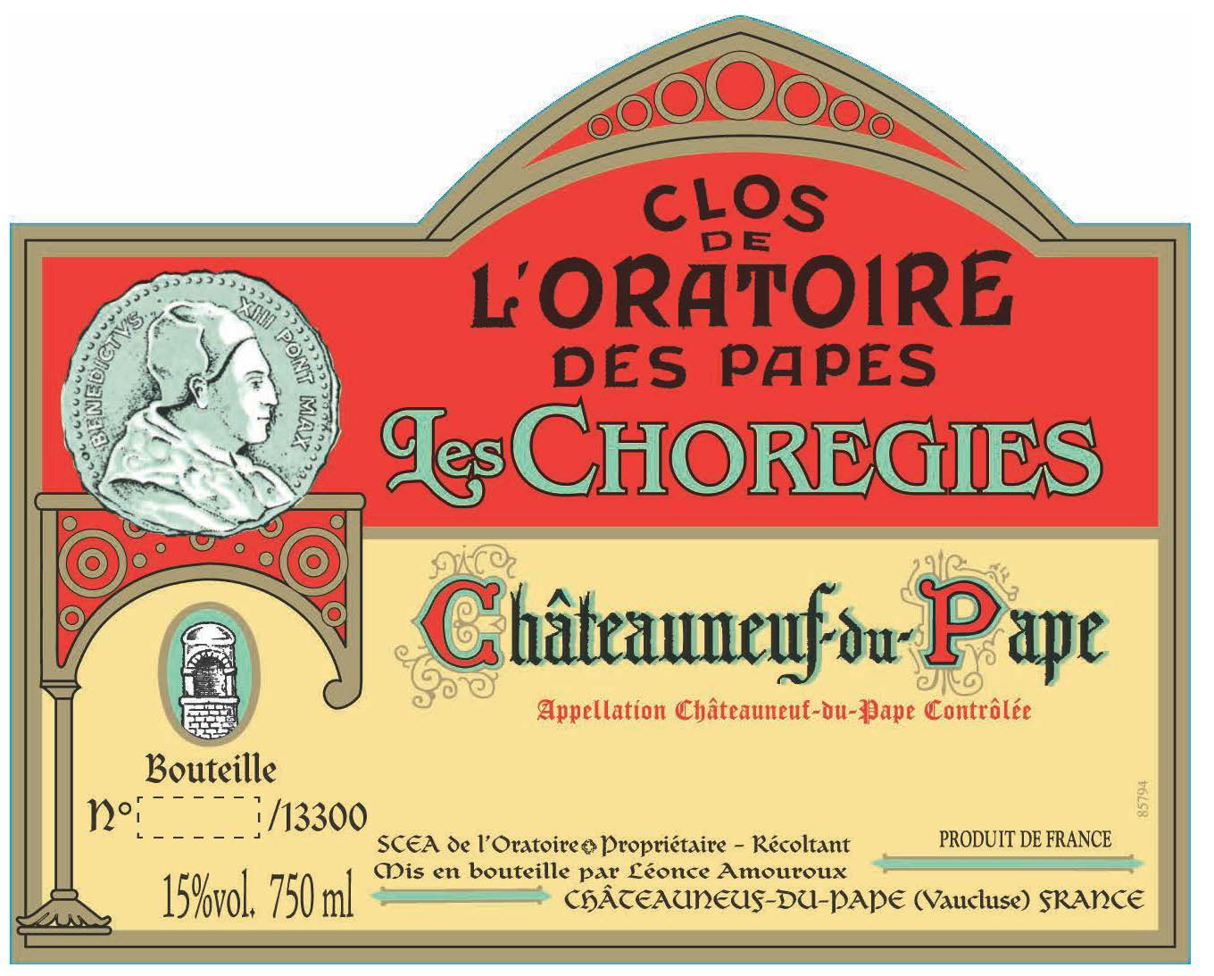 Clos de L'Oratoire des Papes - Les Choregies label