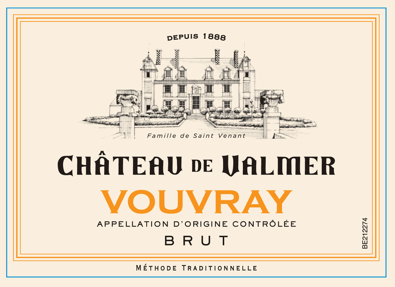 Chateau de Valmer - Vouvray Brut label