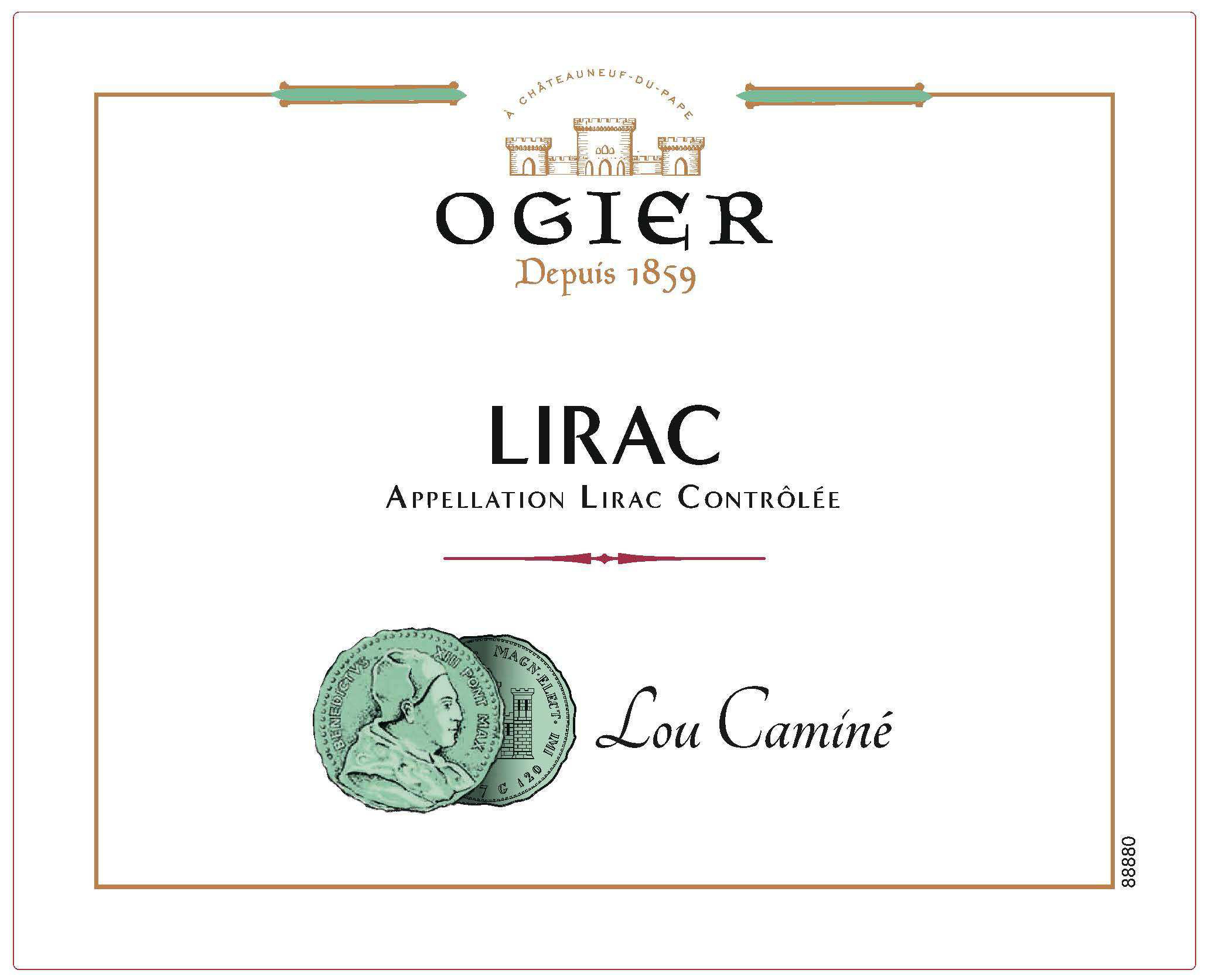 Ogier - Lou Camine - Lirac label