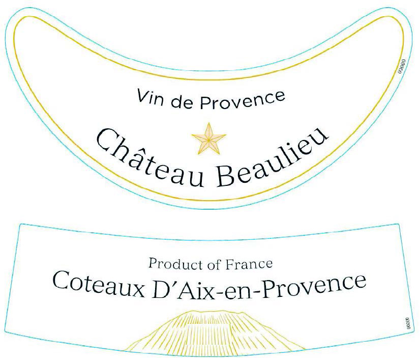 Chateau Beaulieu - Vin de Provence Rose label