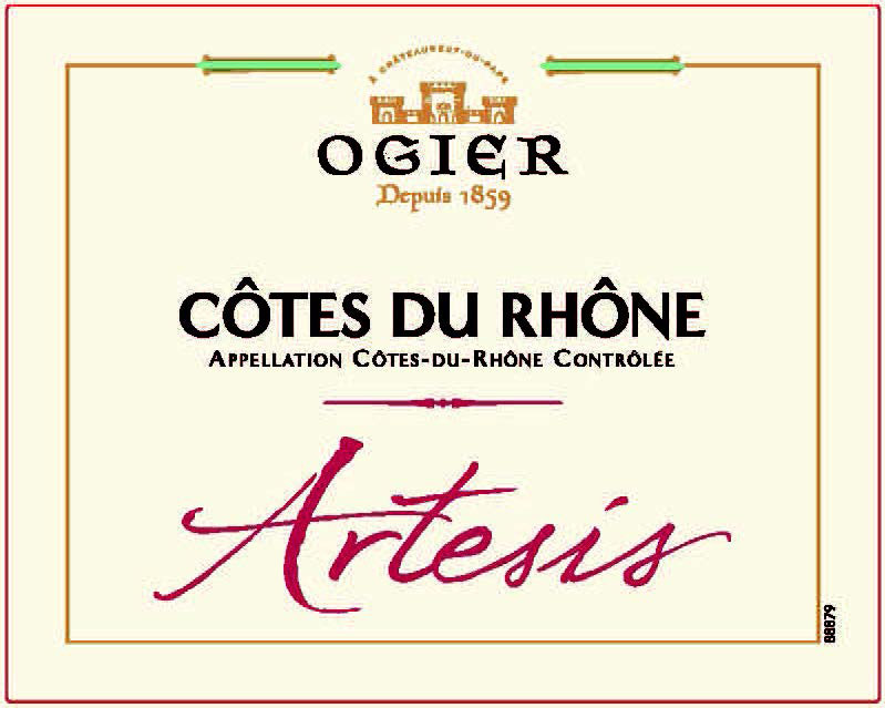Ogier - Artesis Cotes du Rhone label