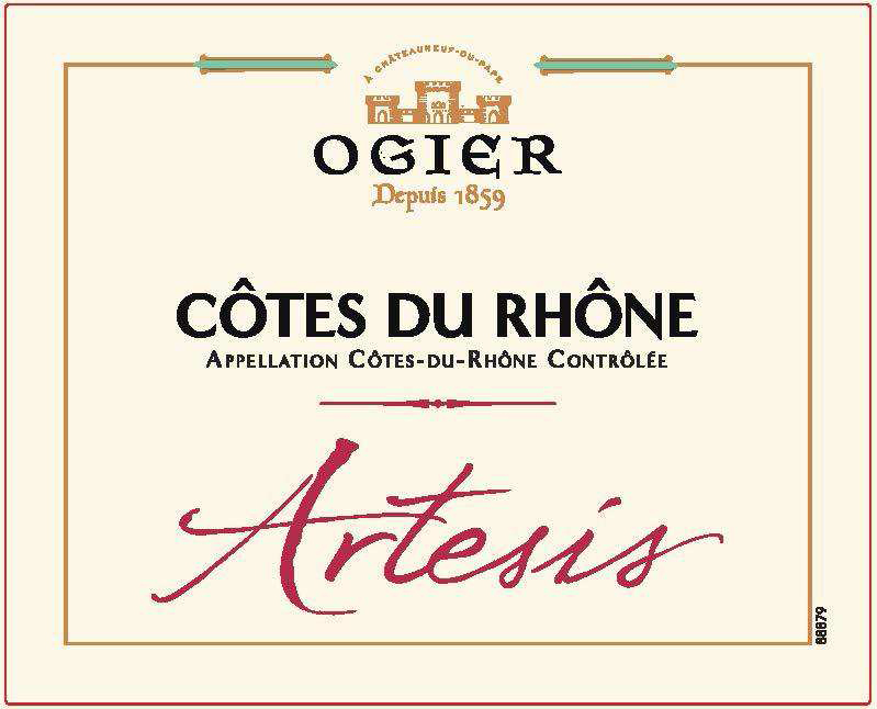 Ogier - Artesis - Cotes du Rhone Blanc label