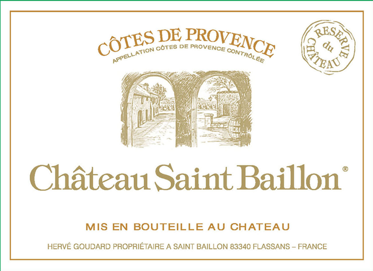 Chateau Saint Baillon label