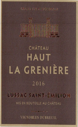 Chateau Haut La Greniere label
